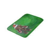 Festive Mastodon on Green Badmat (Gekanteld)