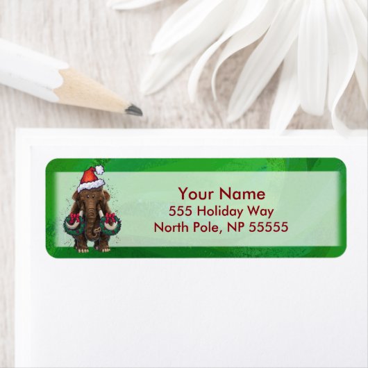 Festive Mastodon on Green Etiket (Insitu)