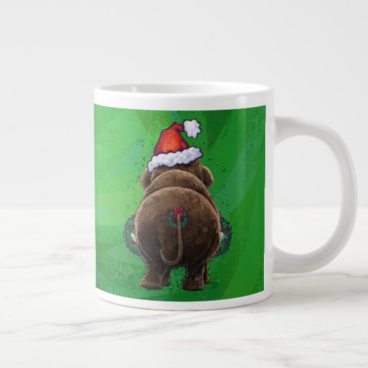 Festive Mastodon on Green Grote Koffiekop (Rechts)