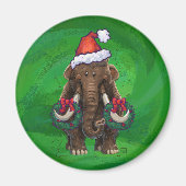 Festive Mastodon on Green Magneet (Voorkant)