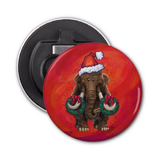Festive Mastodon op Red Button Flesopener (Voorkant)