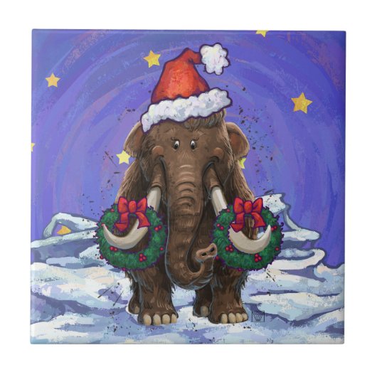 Festive Mastodon Tegeltje (Voorkant)