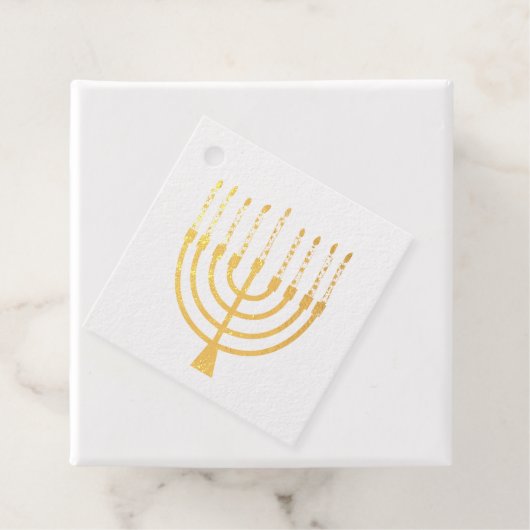 Festive Menorah Hanukkah Celestial Candles Wedding Bedankjes Labels (Met doos)