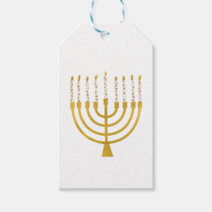 Festive Menorah Hanukkah Celestial Candles Wedding Cadeaulabel