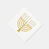 Festive Menorah Hanukkah Celestial Candles Wedding Servet (Hoek)