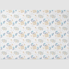 Festive Menorah Hanukkah Tissuepapier