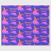 Festive Mermaid Squad wrapting paper Cadeaupapier (Vlak)