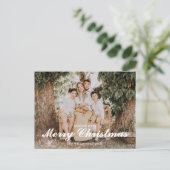 Festive Merry And Bright Christmas  Briefkaart (Staand voorkant)