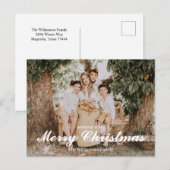 Festive Merry And Bright Christmas  Briefkaart (Voorkant / Achterkant)