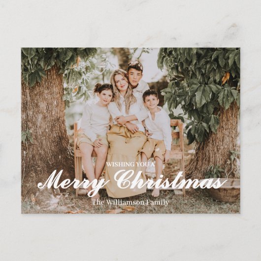 Festive Merry And Bright Christmas  Briefkaart (Voorkant)