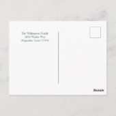 Festive Merry And Bright Christmas  Briefkaart (Achterkant)