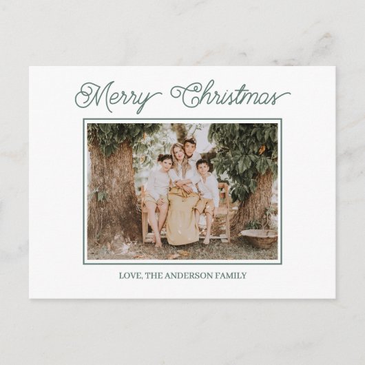 Festive Merry And Bright Christmas  Briefkaart (Voorkant)