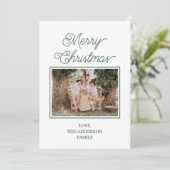Festive Merry And Bright Christmas Feestdagenkaart (Staand voorkant)