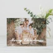 Festive Merry And Bright Christmas Feestdagenkaart (Staand voorkant)