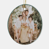 Festive Merry And Bright Christmas  Keramisch Ornament (Links)