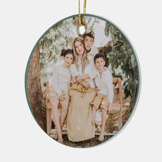 Festive Merry And Bright Christmas  Keramisch Ornament (Links)