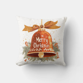 Festive Merry Christmas Bell Sierkussen