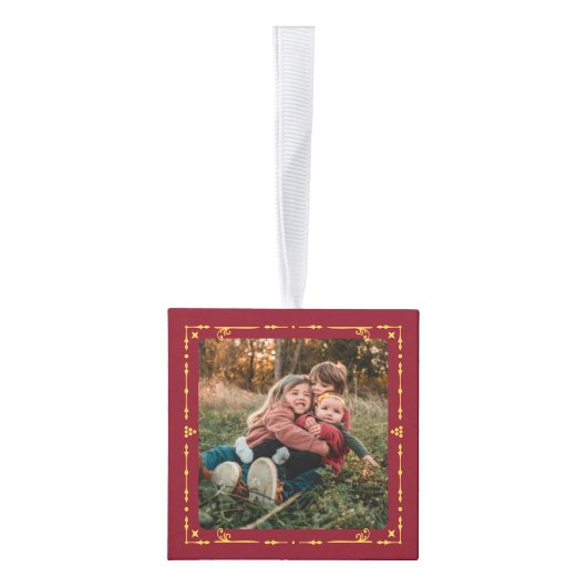 Festive Merry Christmas Classic 2 Foto Decoratie (Rechts)