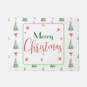 Festive Merry Christmas Door Mat (Voorkant)