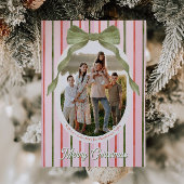 Festive Merry Christmas Family Photo Holiday Card Feestdagenkaart