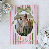 Festive Merry Christmas Family Photo Holiday Card Feestdagenkaart