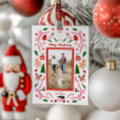 Festive Merry Christmas Foto Wenskaart Kaart