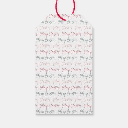 Festive Merry Christmas Gift Tag Cadeaulabel (Achterkant)