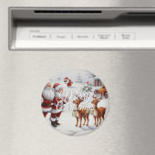 Festive "Merry Christmas" Holiday Cheer Magnet (Insitu (Vaatwasser))