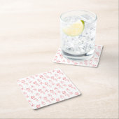 Festive Merry Christmas Napkin Kartonnen Onderzetters (Insitu)