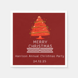Festive Merry Christmas Napkin Servet