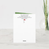 Festive Merry Christmas Owls Greeting Card Feestdagen Kaart (Achterkant)