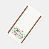 Festive Merry Christmas Paper Guest Towels Servet (Hoek)