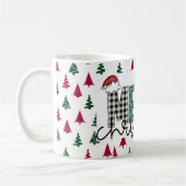 Festive "MERRY Christmas" Pattern Mug Koffiemok (Links)