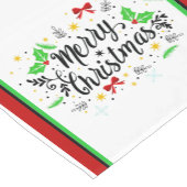 Festive Merry Christmas Short Table Runner Korte Tafelloper (Hoek)