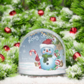 Festive Merry Christmas Snowman Keepsake Sneeuwbol (Kerstmis)