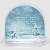 Festive Merry Christmas Snowman Keepsake Sneeuwbol (Achterkant)