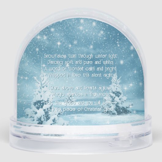 Festive Merry Christmas Snowman Keepsake Sneeuwbol (Achterkant)