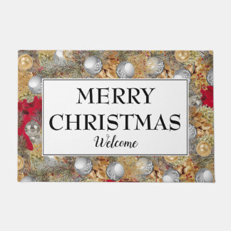 Festive MERRY CHRISTMAS Welkom Deurmat