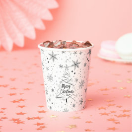 Festive Merry-kerstbekertjes Papieren Bekers