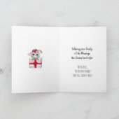 Festive Merry kerstboom en Gifts Whimsical Kaart (Binnen)