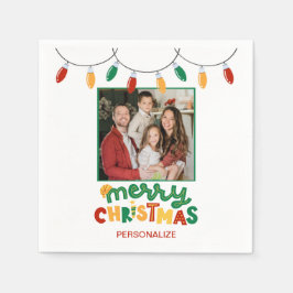 Festive Merry-kerstcadeautjes op maat Servet