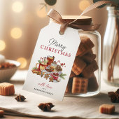 Festive Merry kerstfeestay Tea Party Gift Ta Cadeaulabel
