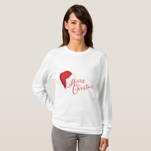 Festive Merry kerstkerstkerstkerstkerstman  T-shirt (Voorkant volledig)