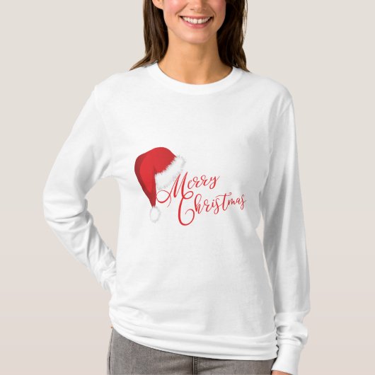 Festive Merry kerstkerstkerstkerstkerstman T-shirt (Voorkant)