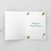 Festive Merry Kerstmis Enic Elves Kaart (Binnen)