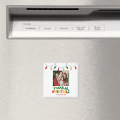Festive Merry Kerstmis - Gepersonaliseerd Magnet (Insitu (Vaatwasser))