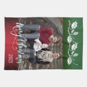 Festive Merry Kerstmis met foto van Y Theedoek (Horizontaal)