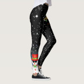 Festive Merry Kerstmis met Funky Frosty Snowman Leggings (Rechts)