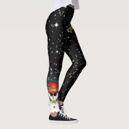 Festive Merry Kerstmis met Funky Frosty Snowman Leggings