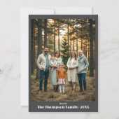 Festive Merry Kerstmis op maat Feestdagenkaart (Achterkant)